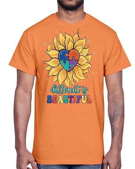 different is beautiful- autism- Cotton Tee