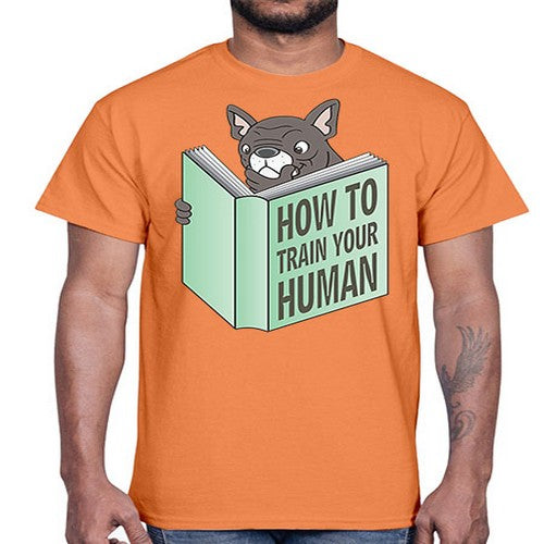 dog reading funny book shirt 91#- dogs- Cotton Tee