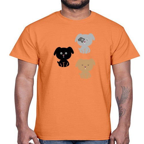 dogs 137#- dogs- Cotton Tee