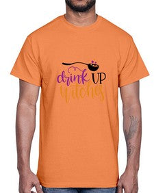drink up witches 37#- witch- Cotton Tee
