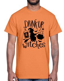 drink up witches 41#- witch- Cotton Tee