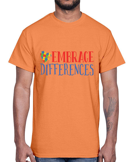 embrace differences Style 13#- autism- Cotton Tee