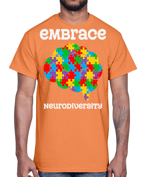embrace neurodiversity autism awareness 87#- autism- Cotton Tee