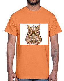 ethnic boar 417#- mandala- Cotton Tee