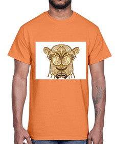 ethnic camel 419#- mandala- Cotton Tee