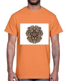 ethnic lion 430#- mandala- Cotton Tee