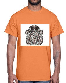 ethnic monkey 431#- mandala- Cotton Tee