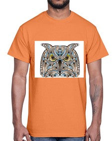 ethnic owl 433#- mandala- Cotton Tee