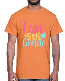 fifth grade love 83#- fifth grade- Cotton Tee