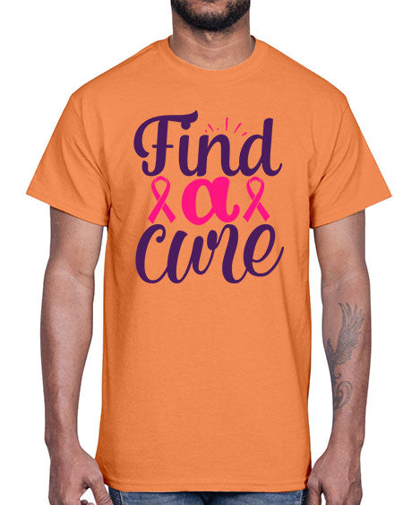 find a cure Style 12#- breast cancer- Cotton Tee