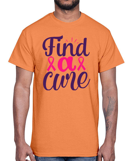 find a cure- breast cancer- Cotton Tee