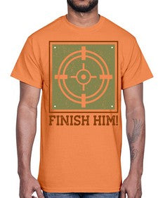 finish him 82#- video games- Cotton Tee