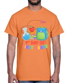 first day of first Grade 100#- first grade- Cotton Tee
