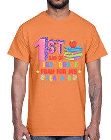 first day of first Grade 101#- first grade- Cotton Tee