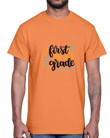 first day of first grade 102#- first grade- Cotton Tee