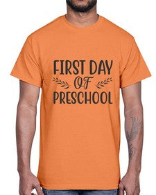 first day of preschool 109#- first grade- Cotton Tee