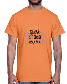 first grade diva 126#- first grade- Cotton Tee