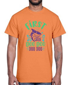 first grade doo doo 132#- first grade- Cotton Tee