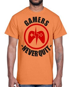 gamers never quit 95#- video games- Cotton Tee