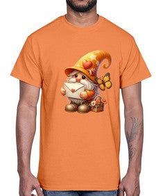 gnome with butterfly 09#- gnome- Cotton Tee