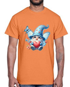 gnome with butterfly 28#- gnome- Cotton Tee