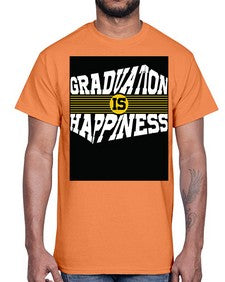 graduation is happiness 222#- graduation- Cotton Tee