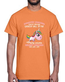 grumpy unicorn 147#- unicorn- Cotton Tee