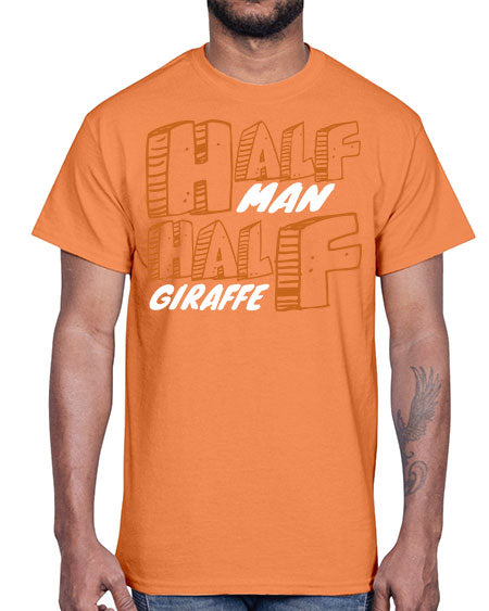 half man half giraffe- giraffee- Cotton Tee