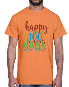 happy one hundred days 244#- one hundred days- Cotton Tee