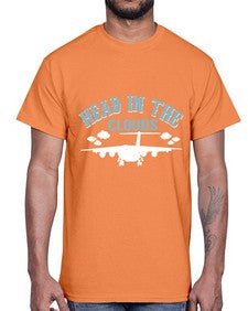 head in the clouds  18#- airplane- Cotton Tee