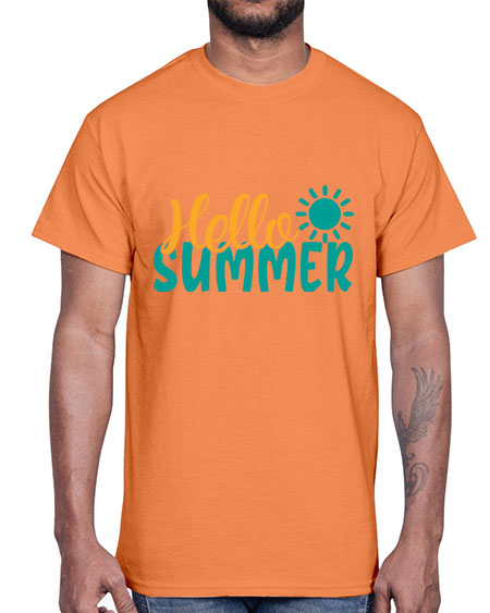 hello summer Style 98#- summer- Cotton Tee