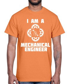i am mechanical engineer 856#- engineer- Cotton Tee