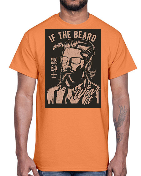 if the beard fits wear it cs 151#- bears - animals- Cotton Tee