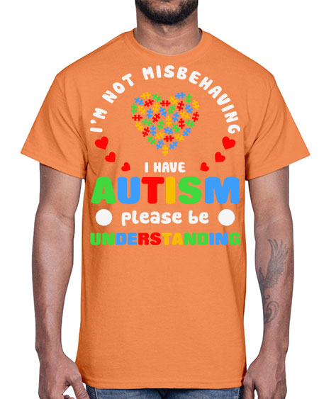 im not misbehaving i have 95#- autism- Cotton Tee
