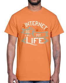 internet is my life 66#- internet- Cotton Tee