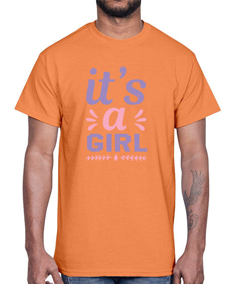 its a girl Style 132#- baby shower- Cotton Tee