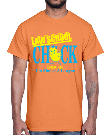 law school chick copy 1037#- lawyer- Cotton Tee