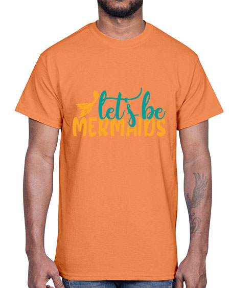 lets be mermaids Style 94#- summer- Cotton Tee