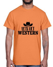 lets get western 723#- western- Cotton Tee