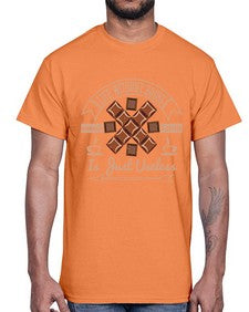 life without books chocolate coffee is just useless 318#- chocolate- Cotton Tee