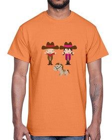 little cowboys 736#- western- Cotton Tee