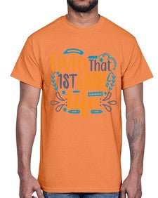 livin that first garde life 494#- first grade- Cotton Tee
