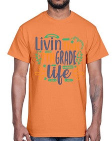 livin that seventh garde life 502#- seventh grade- Cotton Tee