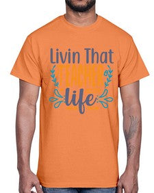 livin that teacher life 1065#- teacher- Cotton Tee