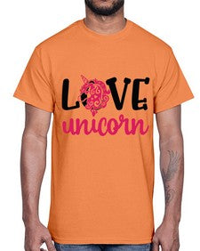 love unicorn 274#- unicorn- Cotton Tee
