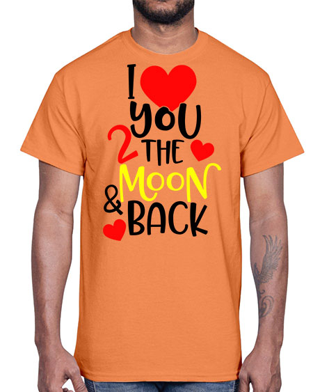 lovemoonback 3#- moon- Cotton Tee