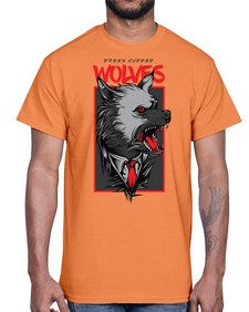 mafia wolves 753#- art pop art- Cotton Tee