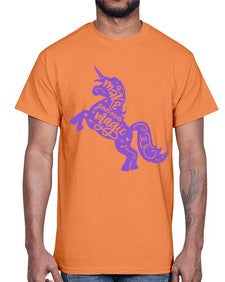 make your own magic colored 283#- unicorn- Cotton Tee