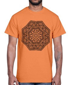 mandala 795#- mandala- Cotton Tee