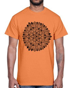 mandala 799#- mandala- Cotton Tee